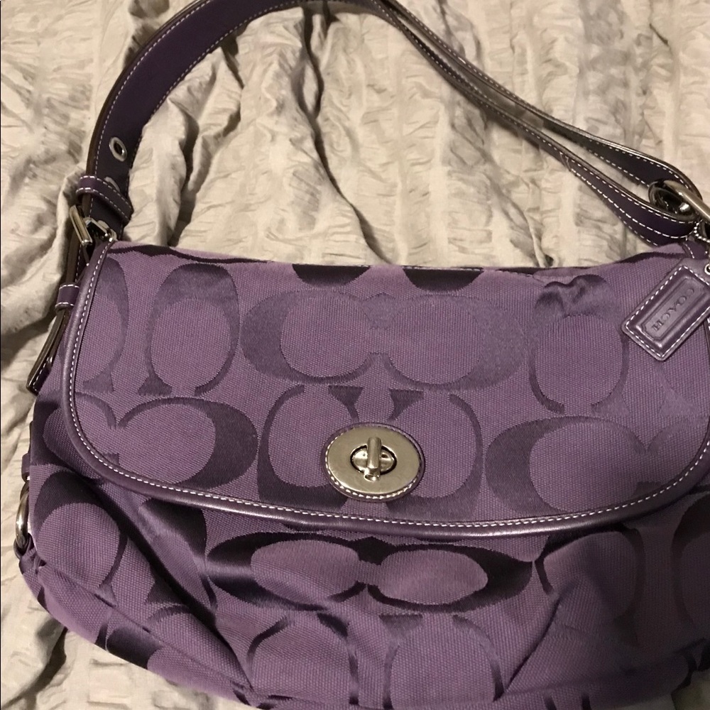 Authentic Coach bag purple